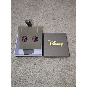 Disney Couture Kingdom Dumbo Ball Star Earrings Rose Gold Plated